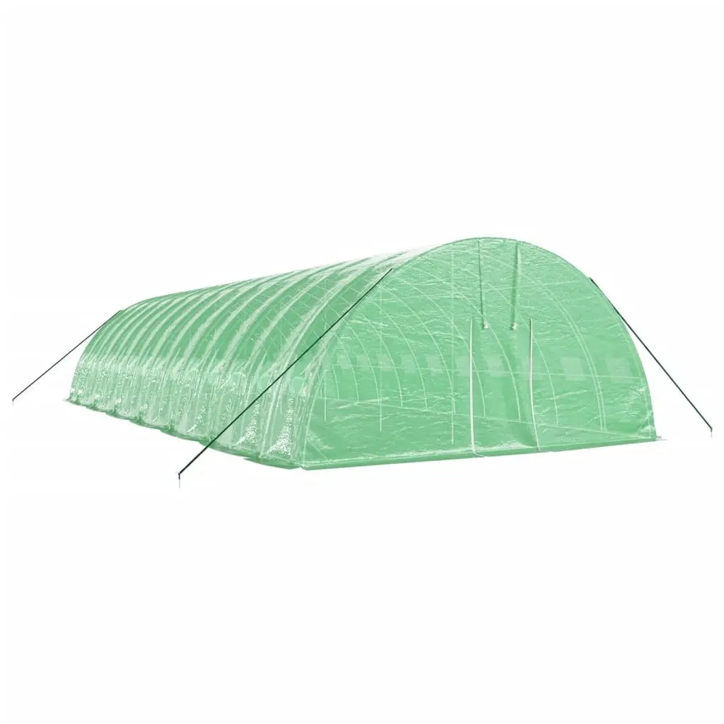 Greenhouse for Garden 14m x 6m x 2.85m Green Steel Frame PE Cover