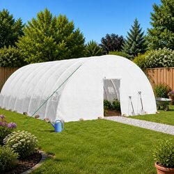 Greenhouse Dimensions: 6m x 6m x 2.85m - Steel Frame