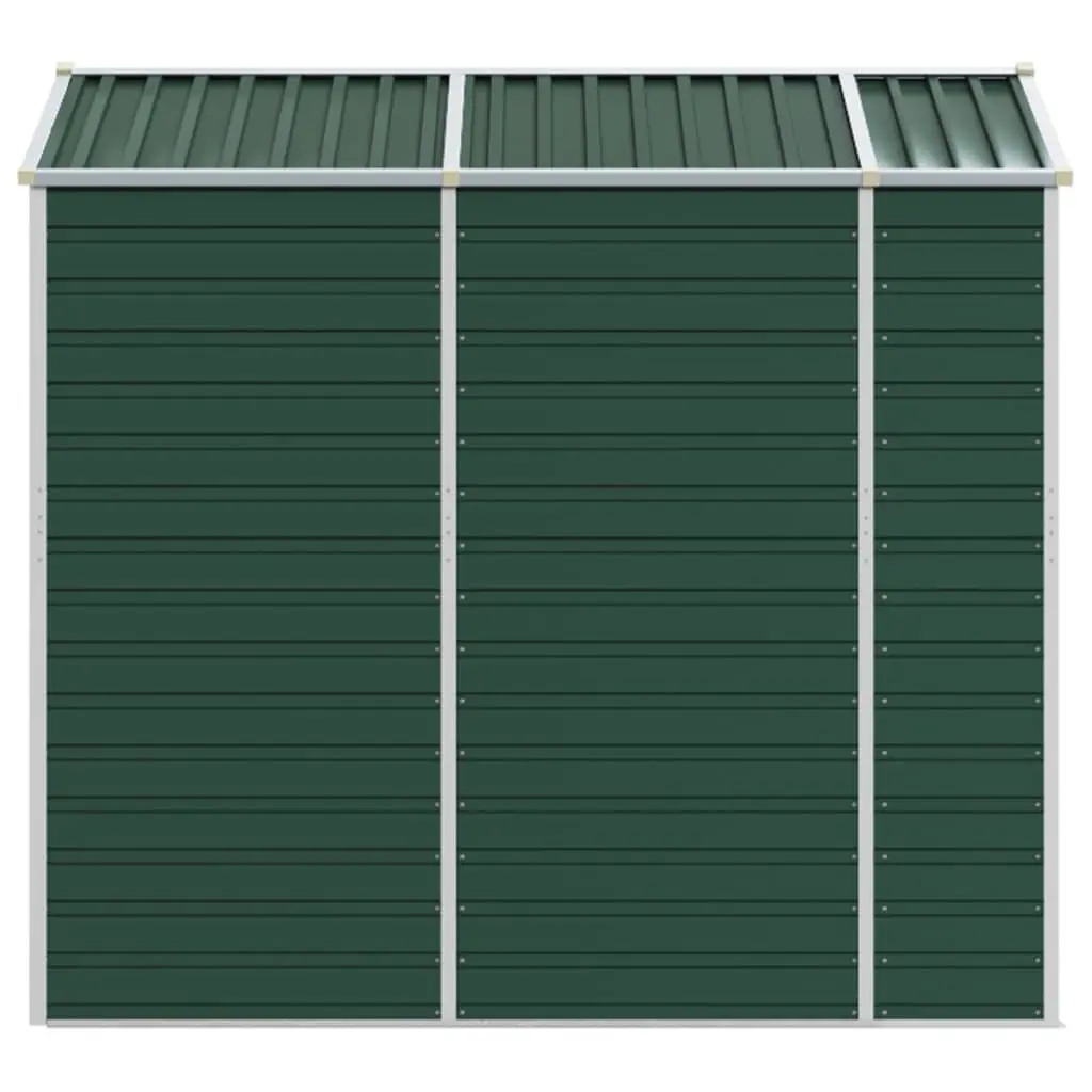 Garden Shed Green Galvanised Steel Outdoor Storage 191x215x198 cm