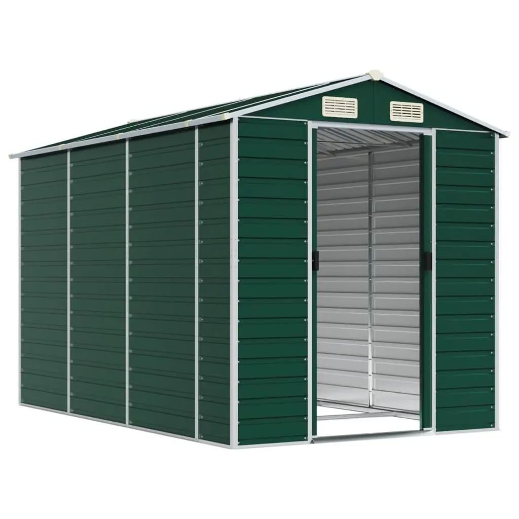 Garden Shed Green Outdoor Storage 191x300x198 cm