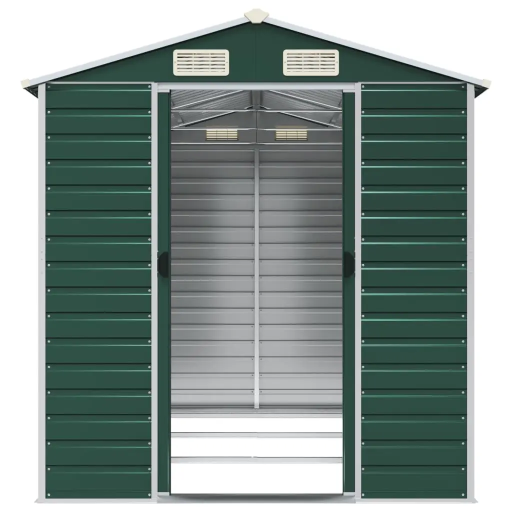 Garden Shed Green Outdoor Storage 191x300x198 cm