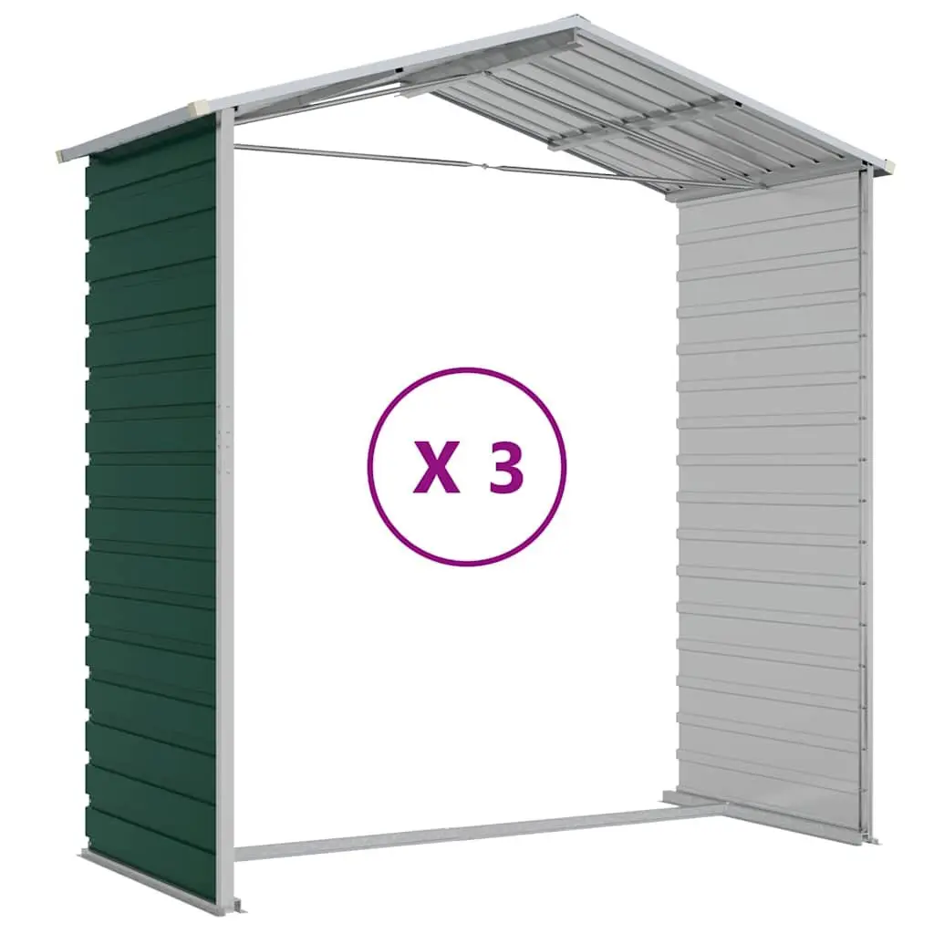 Garden Shed Green Outdoor Storage 191x300x198 cm