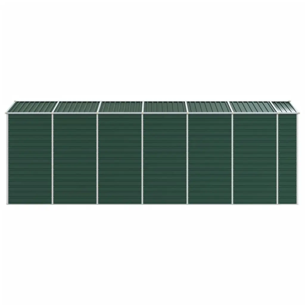 Garden Shed Green Outdoor Storage Metal Tool House 191x555x198 cm