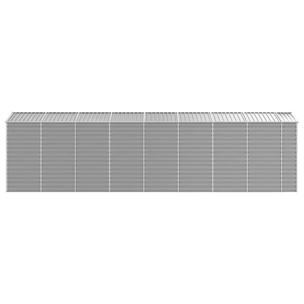 Garden Shed Grey Metal Outdoor Storage Tool House 191x725x198 cm