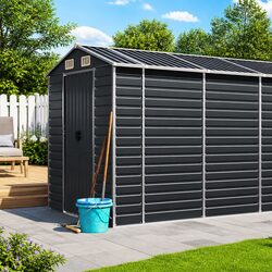 Garden Shed Dimensions: 191x640x198cm in Galvanised Steel