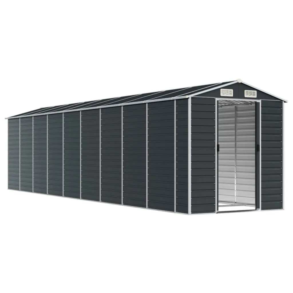 Garden Shed Outdoor Storage 191x810x198 cm Galvanised Steel