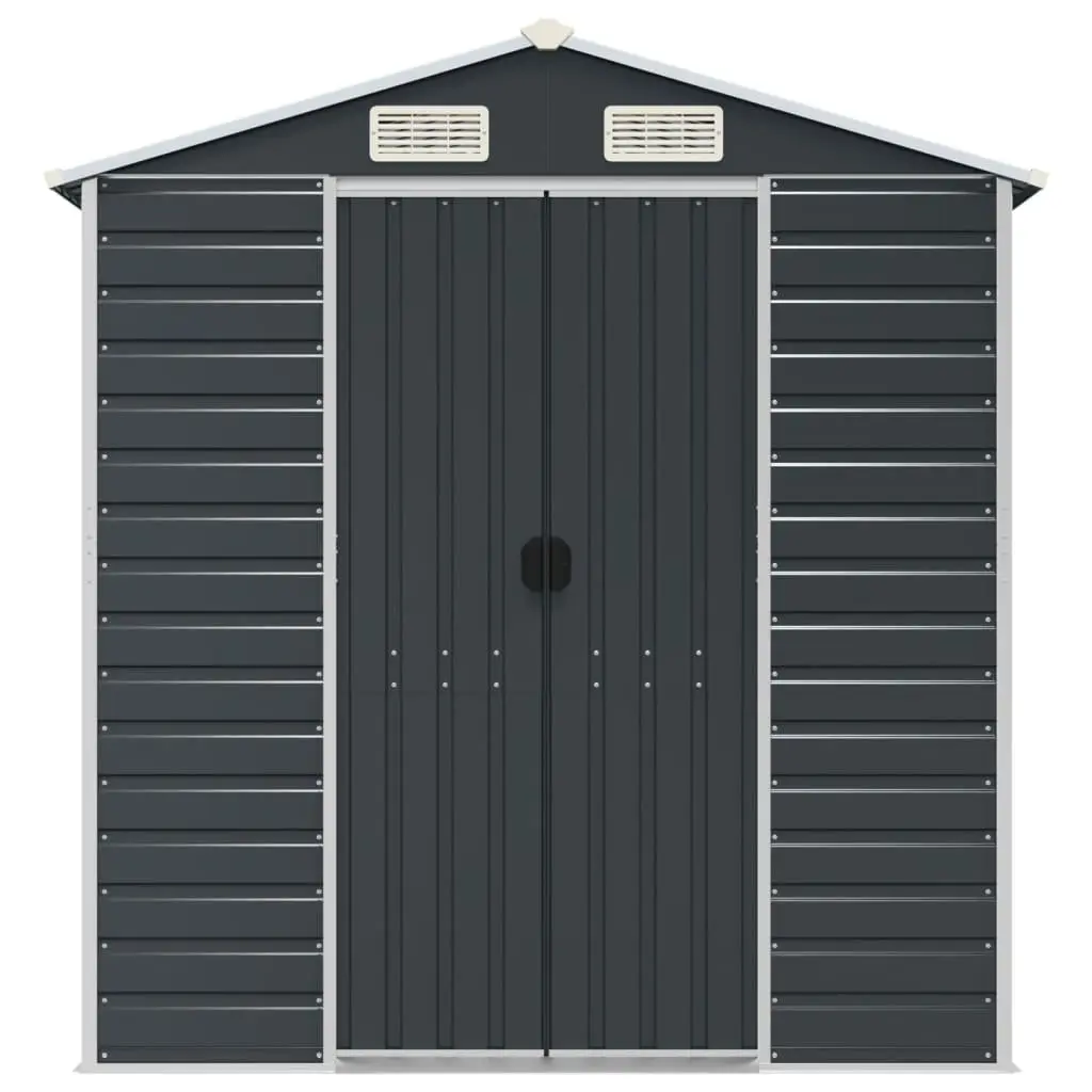 Garden Shed Outdoor Storage 191x810x198 cm Galvanised Steel