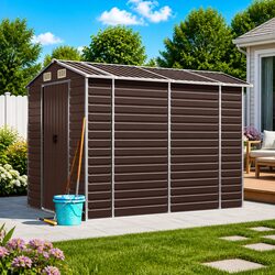 Garden Shed Specifications: 191x810x198 cm Galvanised Steel