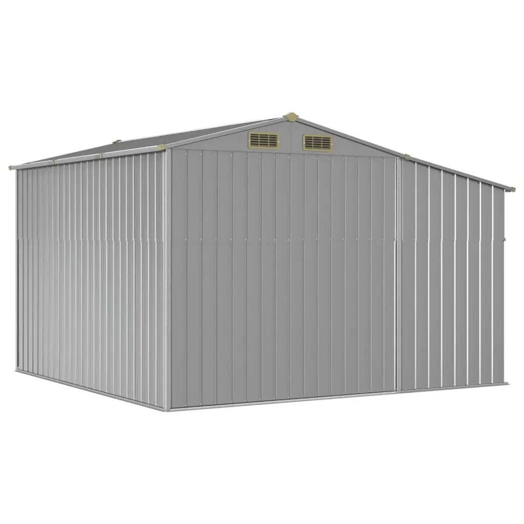 Metal Garden Shed for Storage Outdoor Use Grey 277cm x 279cm x 179cm