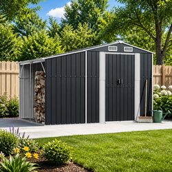Specifications of Anthracite Garden Shed 277x192.5x179cm