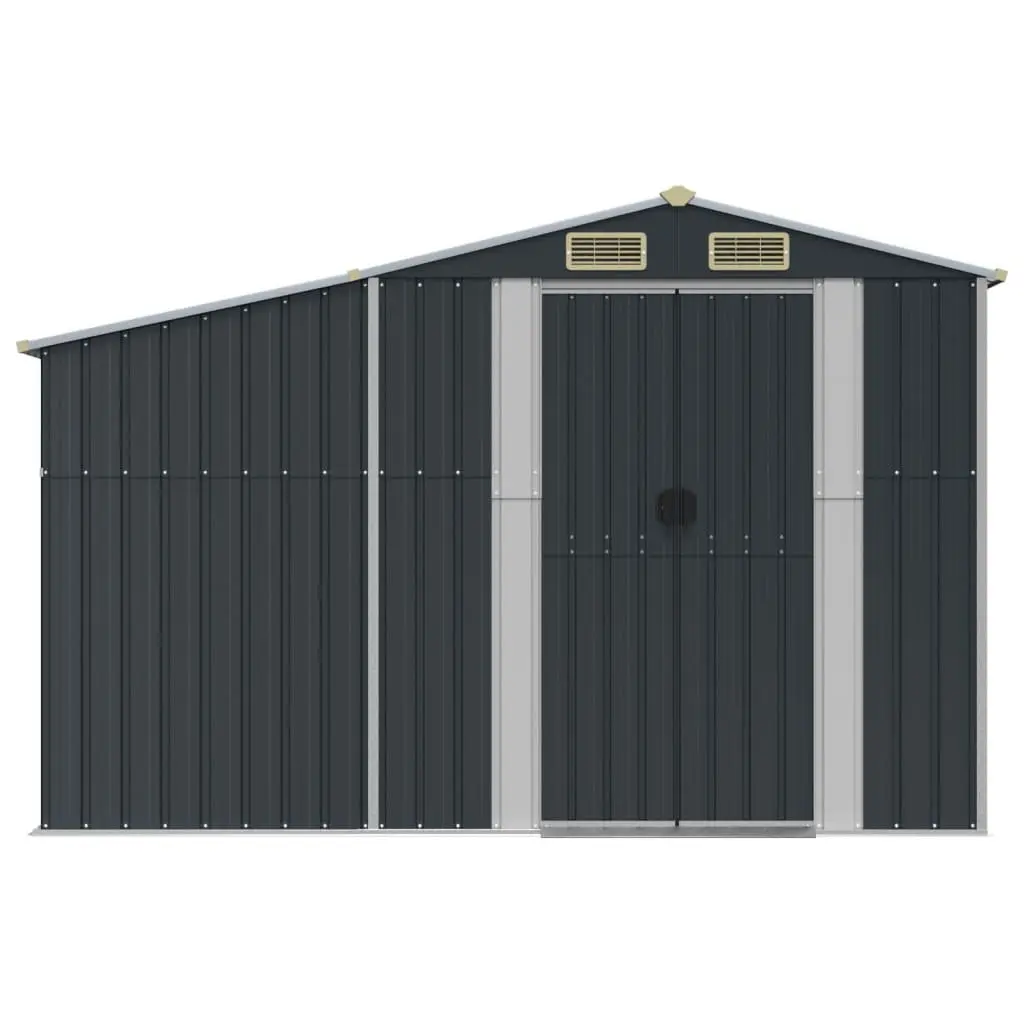 Garden Shed Anthracite Outdoor Storage Tool 277x192.5x179cm Galvanised Steel