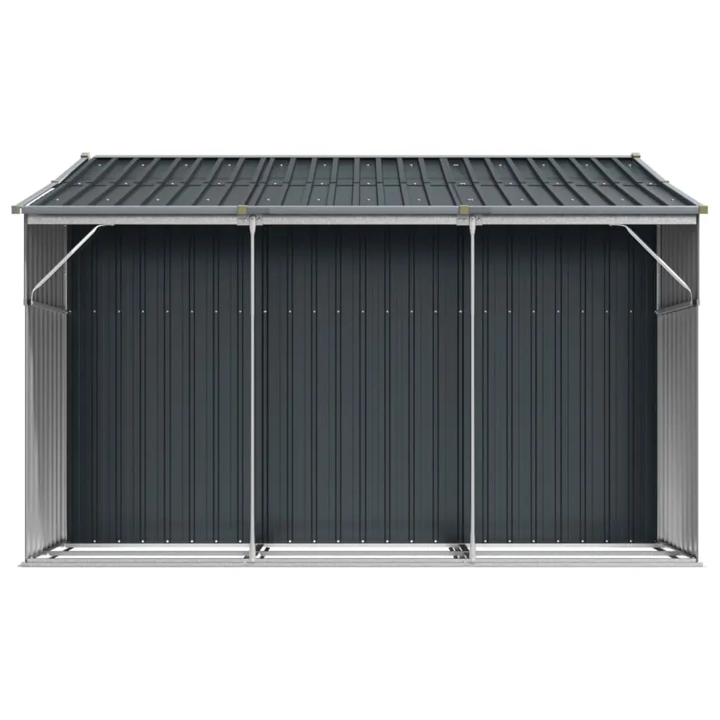 Garden Shed Anthracite 277x279x179cm Metal Storage Outdoor Tools Galvanised