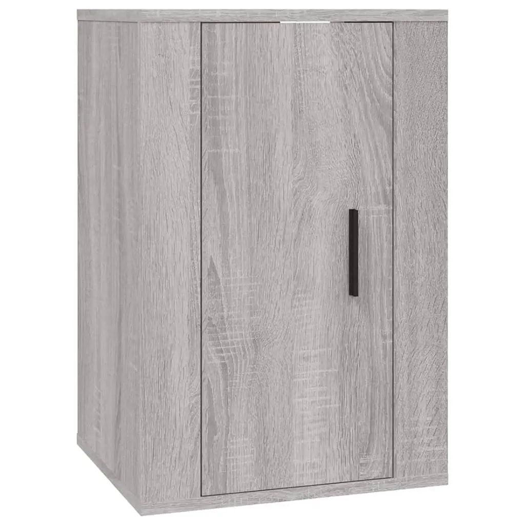 2 Piece Wall Mounted TV Cabinet Set in Grey