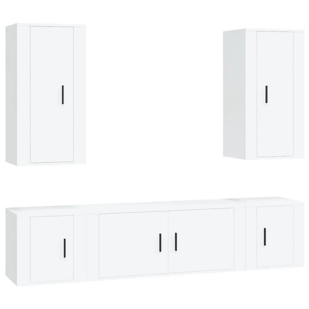 5 Piece Wall-Mounted TV Cabinet Set