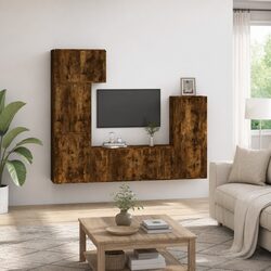 5 Piece Media Cabinet Set Specifications for TV Storage