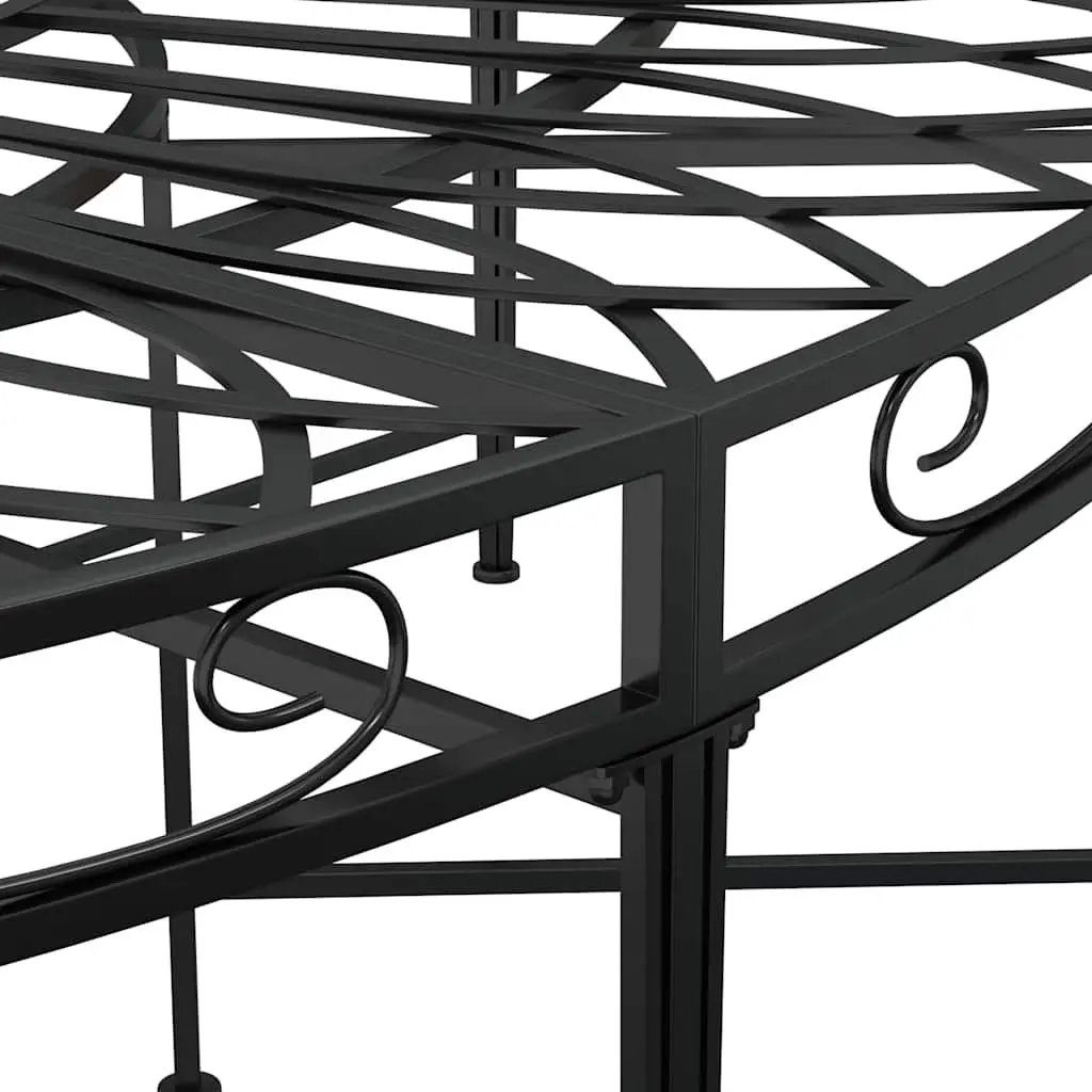 Round Tree Bench Ø160 cm in Black Steel