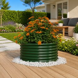 Garden Planter Raised Bed Specifications 80x80x36cm Green