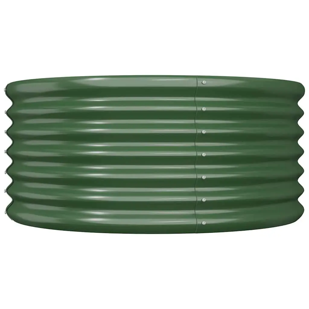 Garden Planter Raised Bed Outdoor 80x80x36cm Green