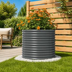 Raised Garden Planter Specifications: 80x80x68 cm Galvanised Steel