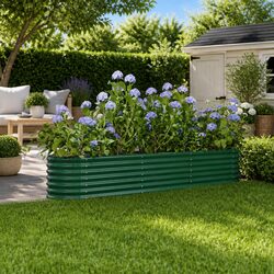 Specifications of the Green Steel Raised Garden Bed