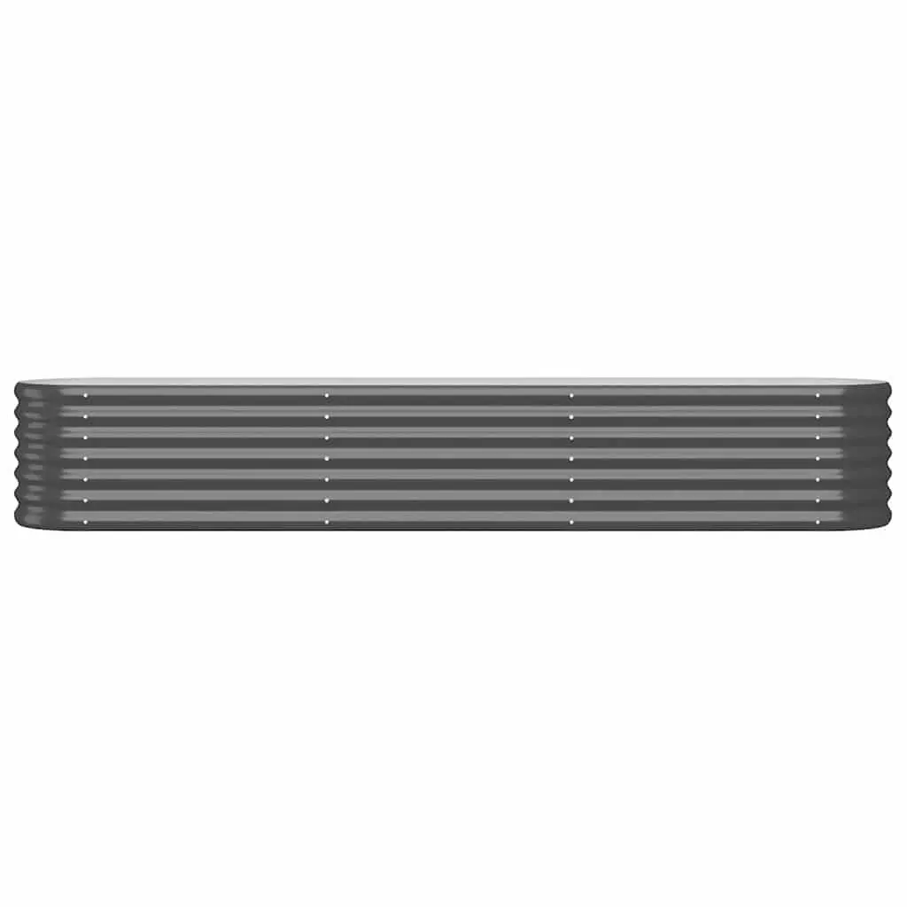 Raised Garden Bed Planter Box Outdoor 224 x 40 x 36 cm Anthracite Steel Frame