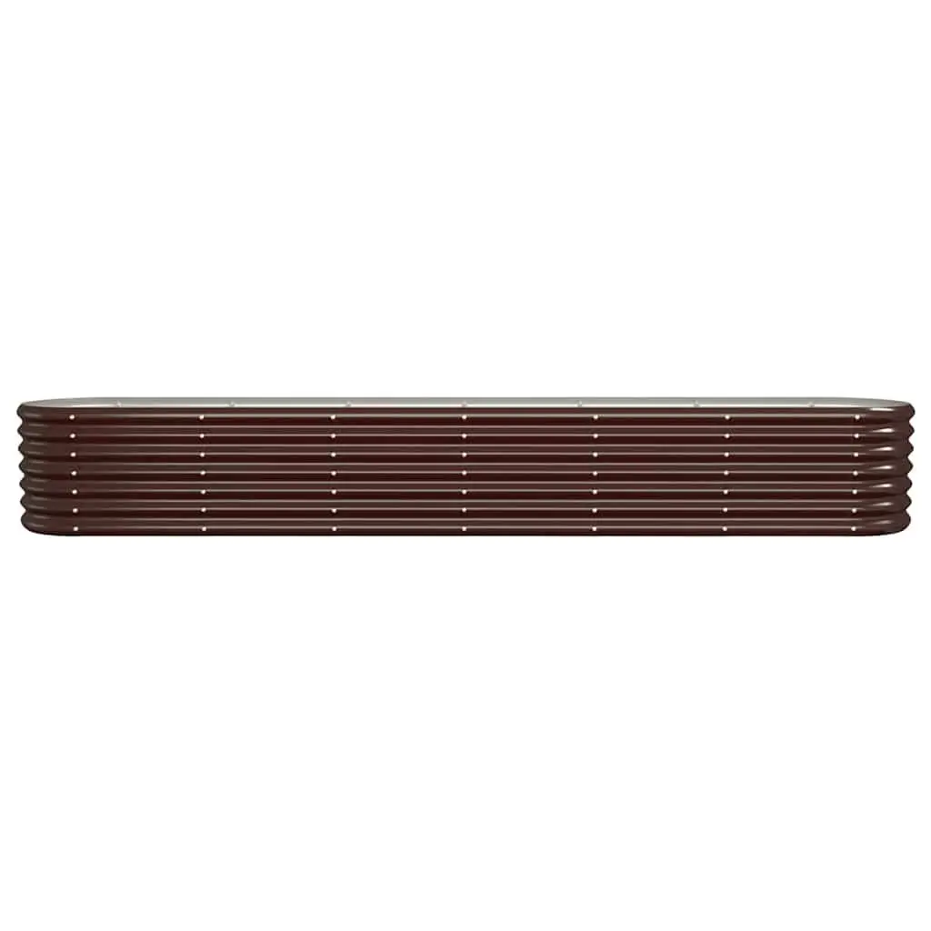 Garden Raised Bed Planter Box Outdoor Vegetable Herb Flower 260 x 40 x 36 cm Brown
