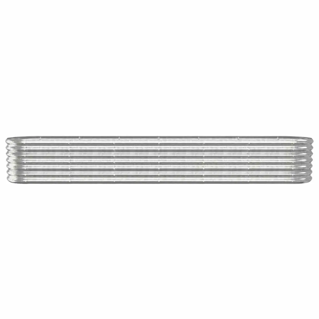 Galvanised Steel Raised Garden Bed Outdoor Vegetable Flower Herb Planter Box 260 x 40 x 36 cm
