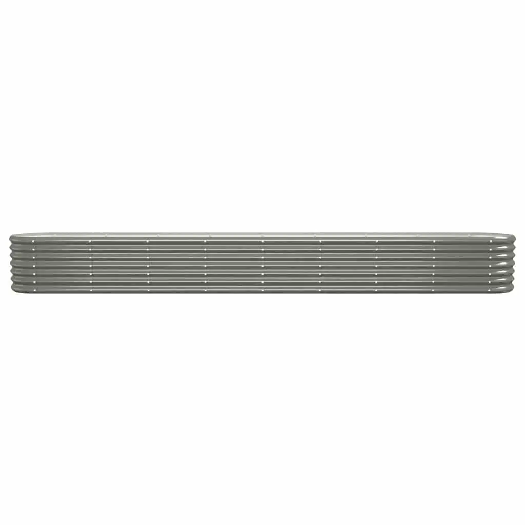 Galvanised Steel Raised Garden Bed Planter Box for Outdoor Vegetables Flowers Herbs 332 x 40 x 36 cm