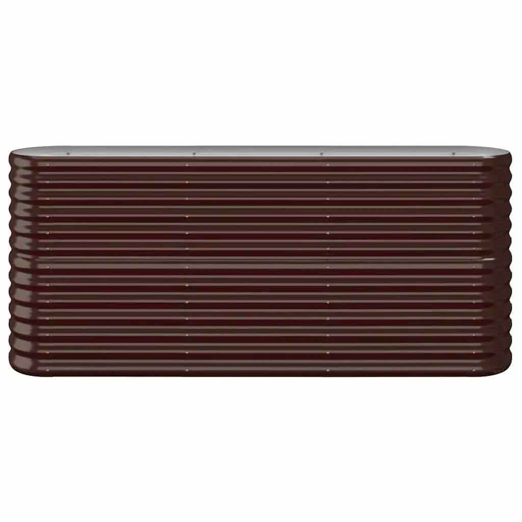 Galvanised Steel Raised Garden Bed Outdoor Planter for Flowers Vegetables Herbs 152 x 40 x 68 cm