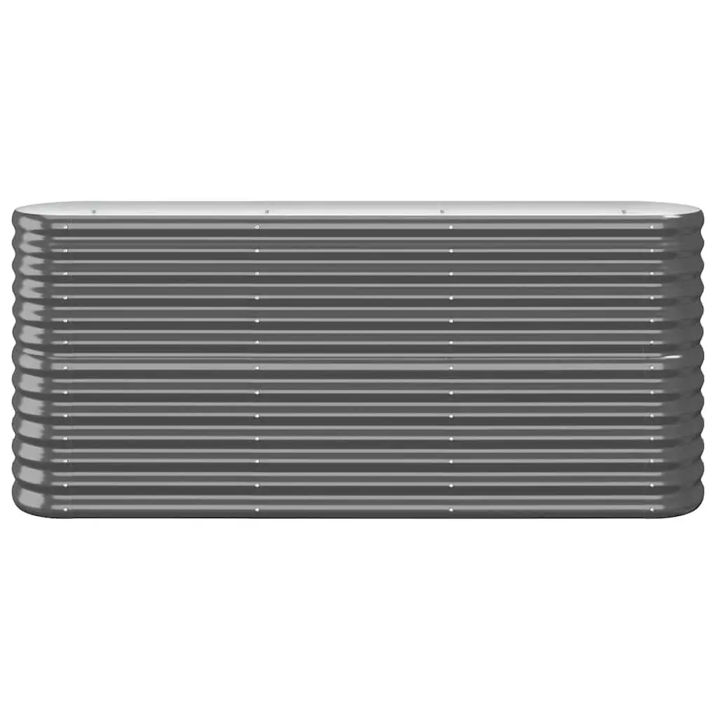 Raised Garden Bed Anthracite Steel Planter Box Outdoor Vegetables Flowers Herbs