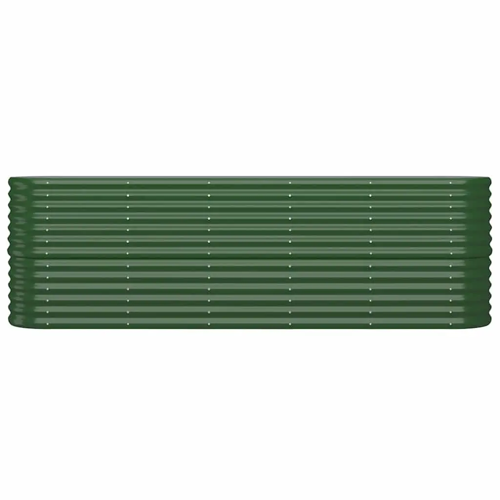 Raised Bed Planter Box Outdoor Garden 224 x 40 x 68 cm Galvanised Steel