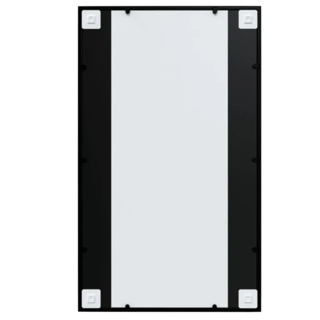 Black Metal Frame Wall Mirrors 100x60cm Set of 3 for Bedroom Bathroom Use