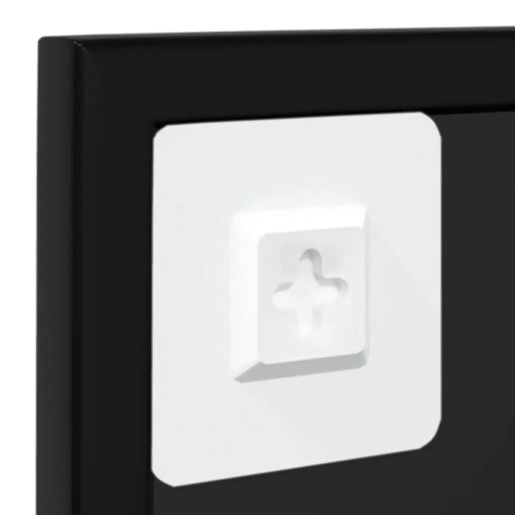 Black Metal Frame Wall Mirrors 100x60cm Set of 3 for Bedroom Bathroom Use