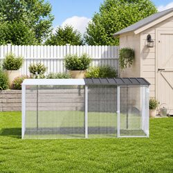 Chicken Cage Measurements: 203x98x90 cm - Galvanised Steel
