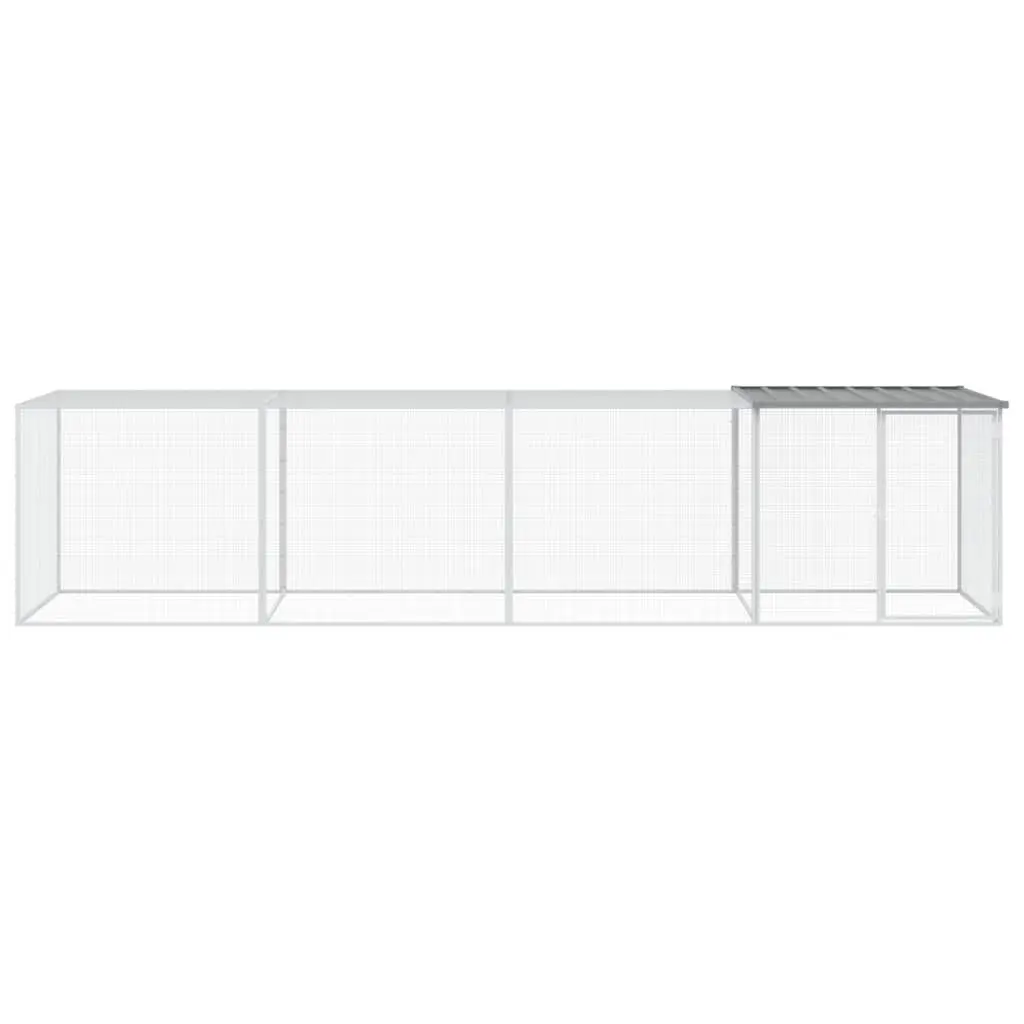 Chicken Cage for Backyard Poultry 403x98x90cm Galvanised Steel