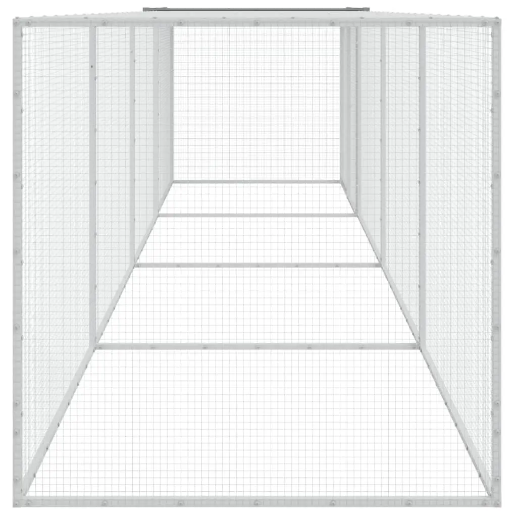 Chicken Cage for Backyard Poultry 403x98x90cm Galvanised Steel