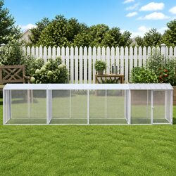 Chicken Cage Dimensions: 1003x98x90cm, Galvanised Steel