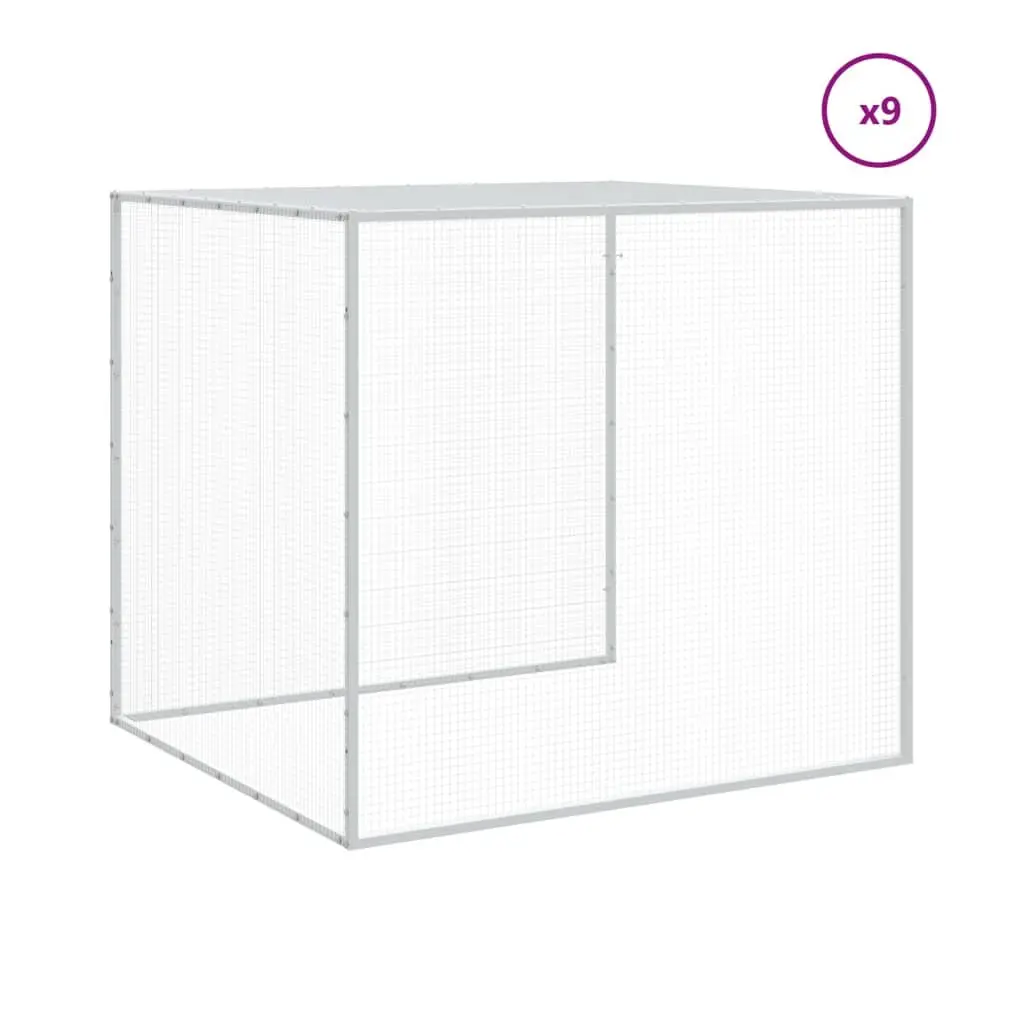 Chicken Cage for Backyard Poultry 1003x98x90 cm Galvanised Steel Coop Run Hen House Pen