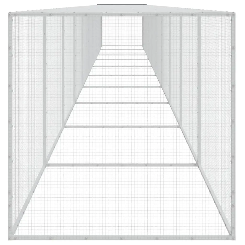 Chicken Cage for Backyard Poultry 1003x98x90 cm Galvanised Steel Coop Run Hen House Pen