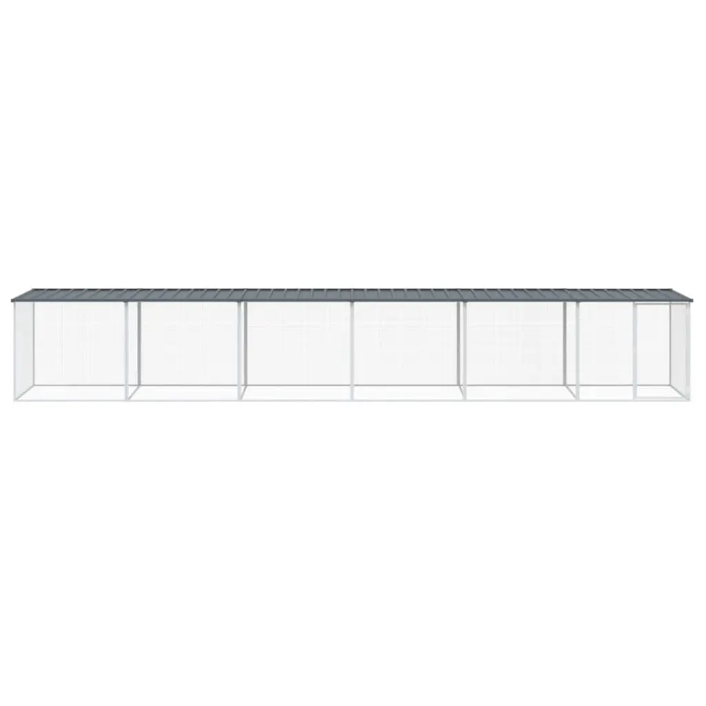 Chicken Cage Outdoor Use 603x98x90cm Galvanised Steel