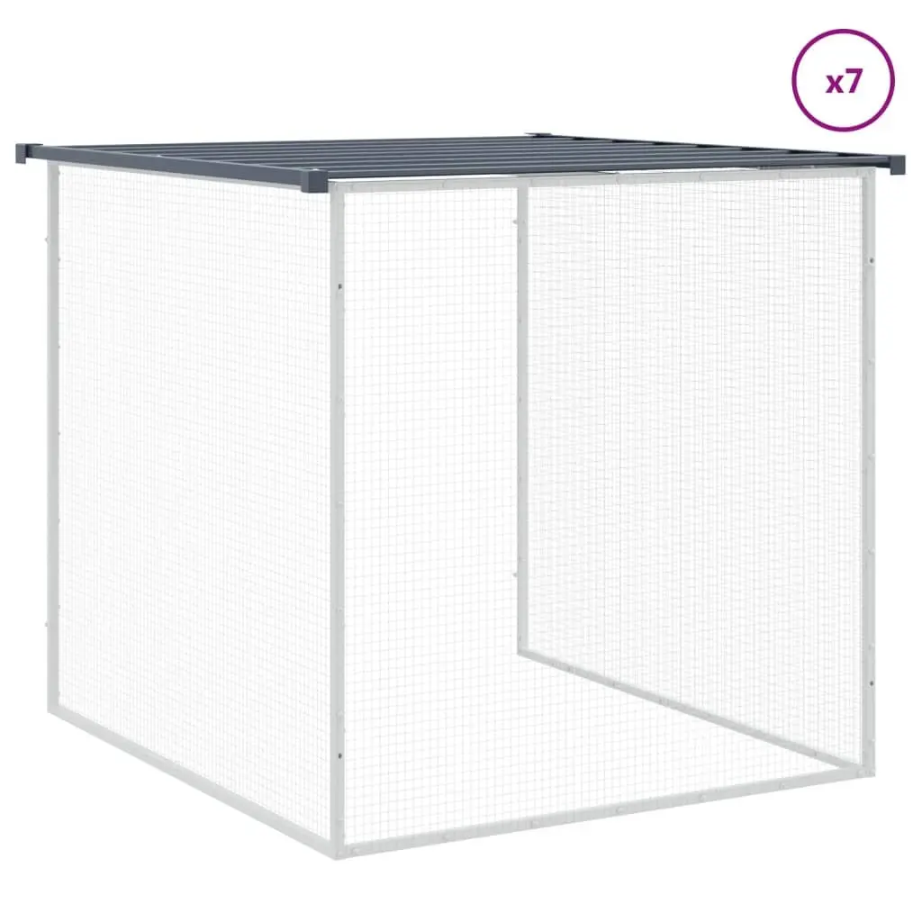 Chicken Cage for Backyard Use 803x98x90 cm Galvanised Steel Coop Hen House Run Pen