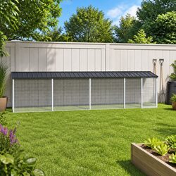 Specifications of Anthracite Chicken Cage with Roof