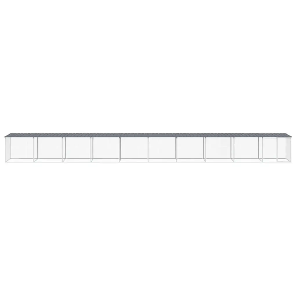 Anthracite Chicken Cage with Roof