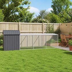 Specifications for Chicken Cage with Run - Anthracite Steel