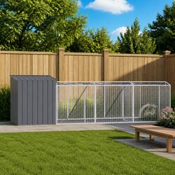Specifications of the Anthracite Dog House with Run