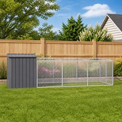 Specifications of the Anthracite Dog House with Run