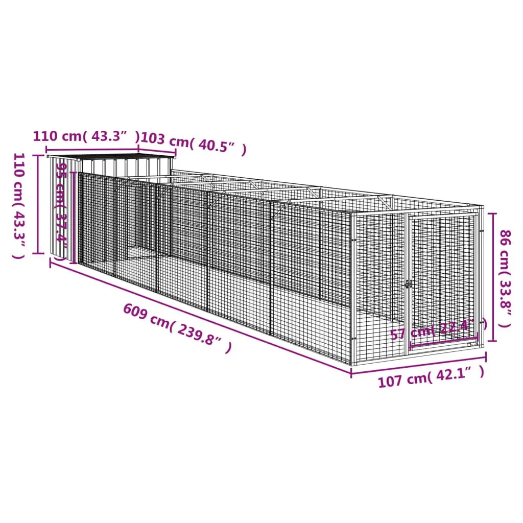 Dog House with Run