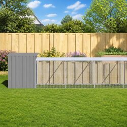 Specifications of Chicken Cage with Extended Run in Light Grey