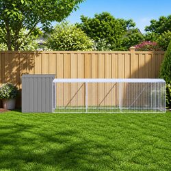 Specifications of the Light Grey Chicken Cage with Run