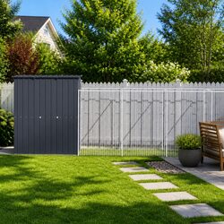 Specifications of the Large Anthracite Dog House with Run